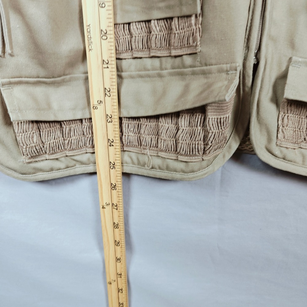 AVD Outdoor Mens Tan Mesh Lined Utility Vest Hunting Fishing Photography large - Picture 3 of 12